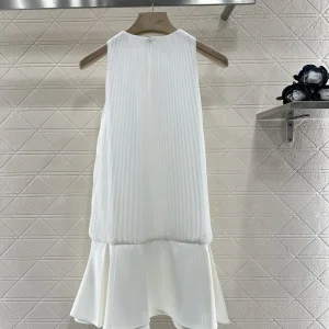 Dress Sleeveless Cotton O-neck Fashionable Versatile Slimming Figure-hugging