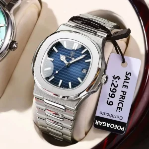 POEDAGAR Luxury Casual Watch Top Brand Fashion Square Dial Stainless