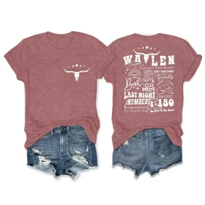 Womens Western Graphic Cowgirls & Cowboys Shirts